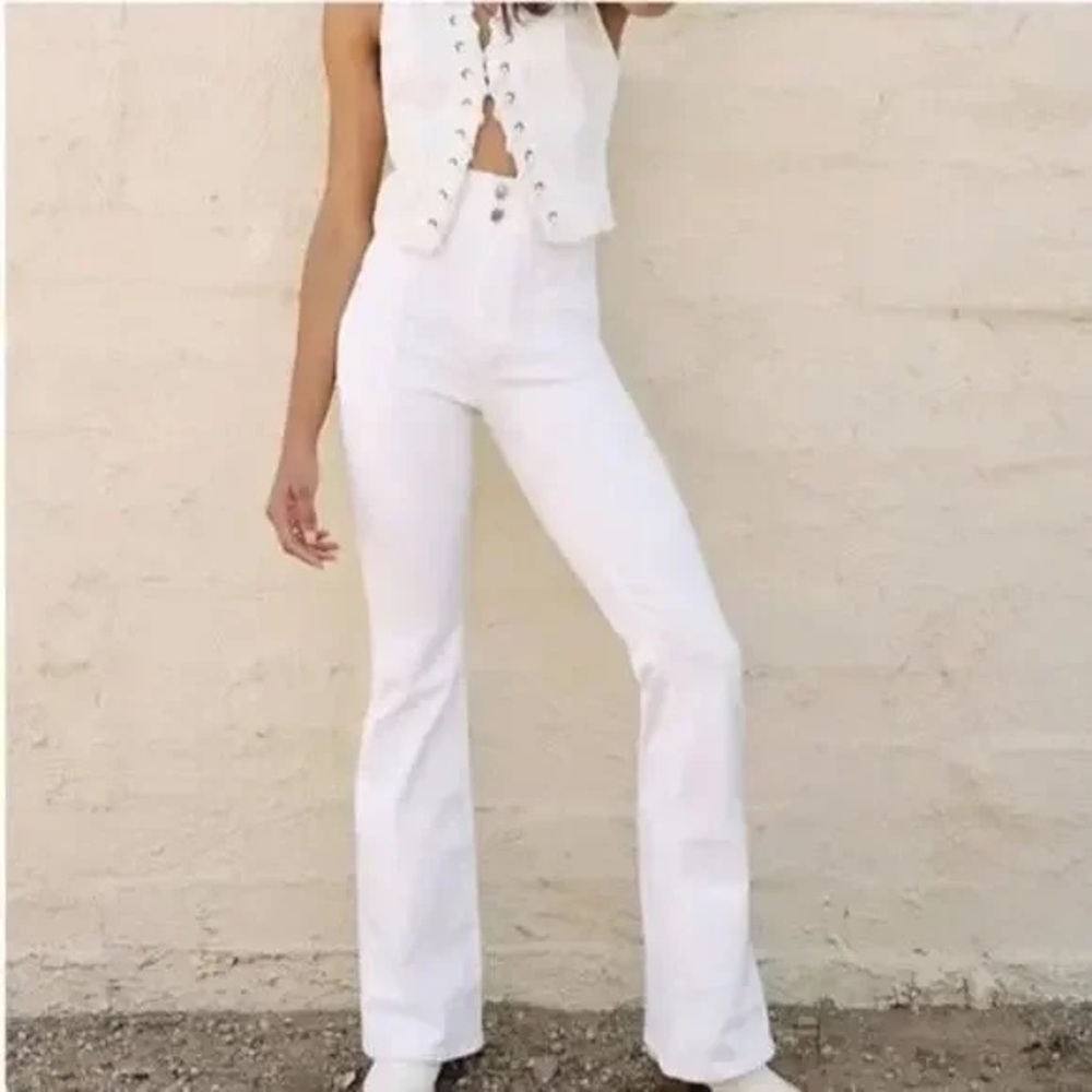 Free People Jayde flare in white
